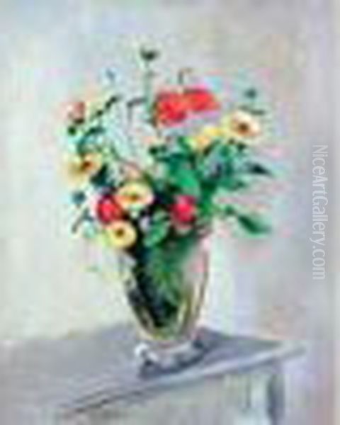 Fleurs Des Champs. Oil Painting by Maurice Asselin