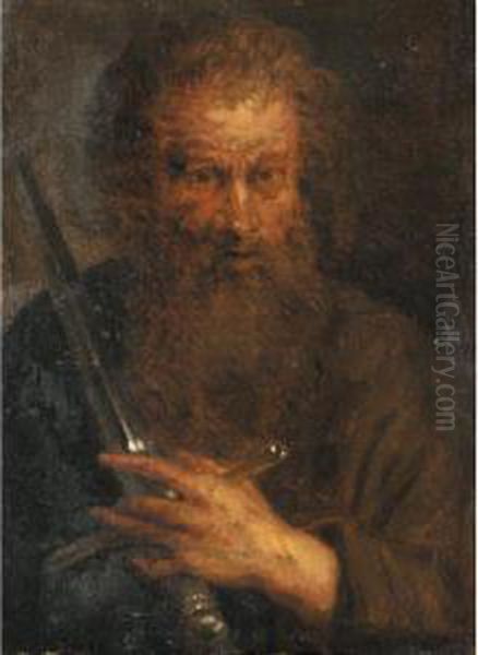 Saint Paul Oil Painting by Giocchino Assereto