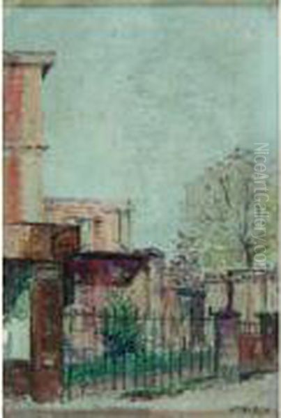 Jardin Parisien Oil Painting by Enrique Atalaya Gonzalez