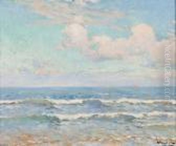 Bord De Mer Oil Painting by Charles Garabed Atamian