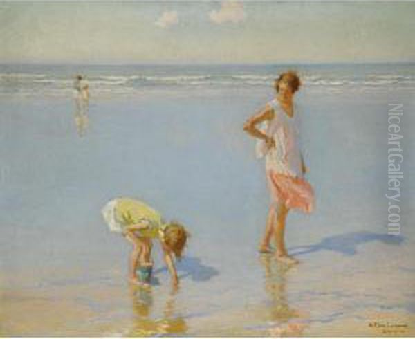 On White Sands Oil Painting by Charles Garabed Atamian