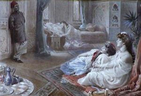 Le Gardien Du Harem Oil Painting by Charles Garabed Atamian