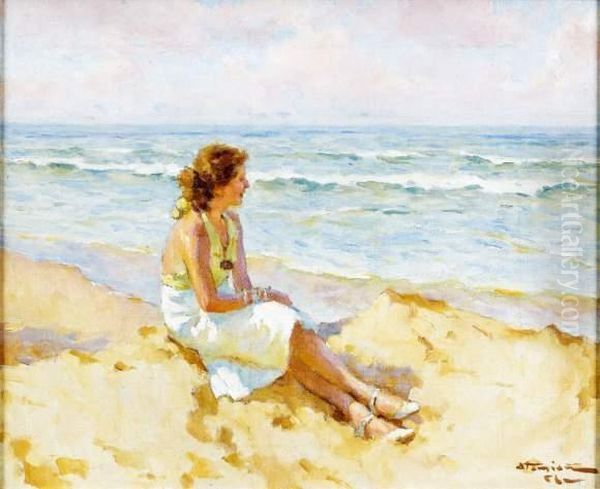 Reverie, Saint-gilles (vendee) Oil Painting by Charles Garabed Atamian