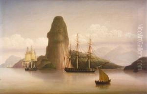 The Entrance To Rio De Janiero Oil Painting by George Mounsey Wheatley Atkinson