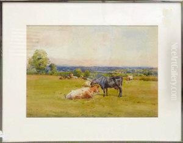 A Northumbrian Pasture Oil Painting by John Atkinson