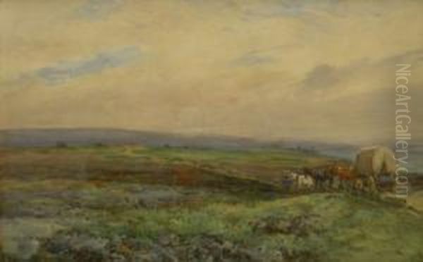 Crossing The North York Moors Oil Painting by John Atkinson