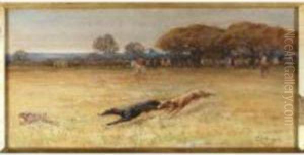 Coursing Oil Painting by John Atkinson