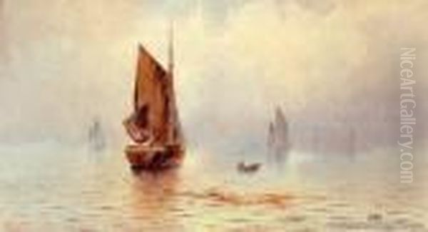 The Fishing Fleet Oil Painting by Thomas Reginald Attwood