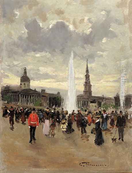 St. Martin-in-the-fields Oil Painting by Carlo Brancaccio