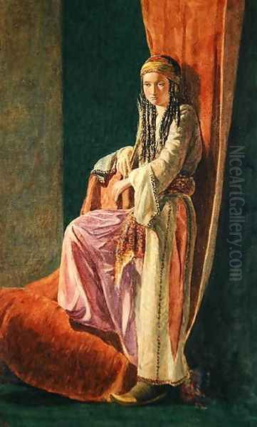 Turkish Girl Oil Painting by George Price Boyce