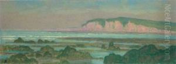 Normandie : Varengeville Vue Des Falaises Oil Painting by Jean-Francis Auburtin