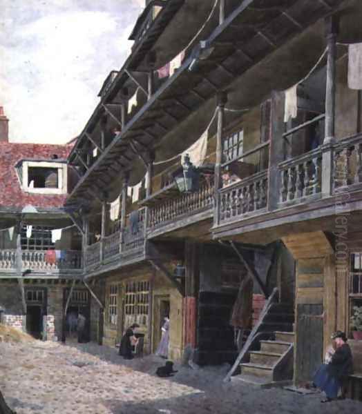 The Oxford Arms, Warwick Lane, London Oil Painting by George Price Boyce