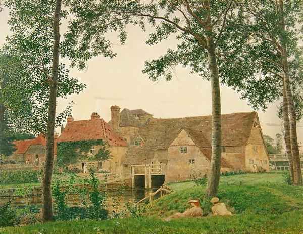 Streatley Mill at Sunset, 1859 Oil Painting by George Price Boyce