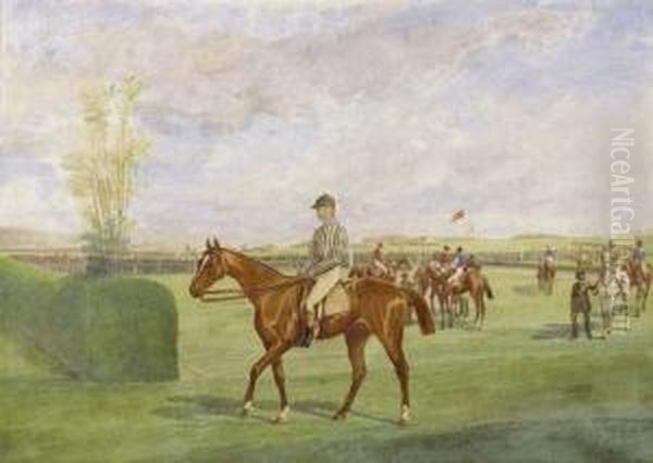 Harry Monte Par Cassidy 
Appartenant A Monsieur Le Comte De Cossette, 1er Juin 1863, Vincennes Oil Painting by Jonny Audy