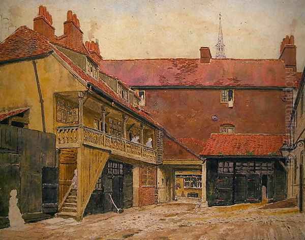 The White Horse Inn Oil Painting by George Price Boyce