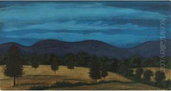 Twilight Oil Painting by George Copeland Ault