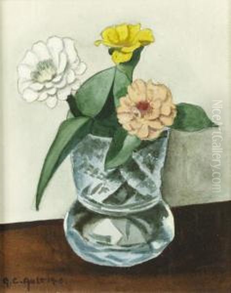 Little Zinnias Oil Painting by George Copeland Ault