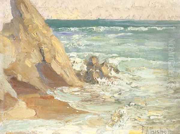 A Group of Point Mugu, California Seascapes Oil Painting by Franz Bischoff