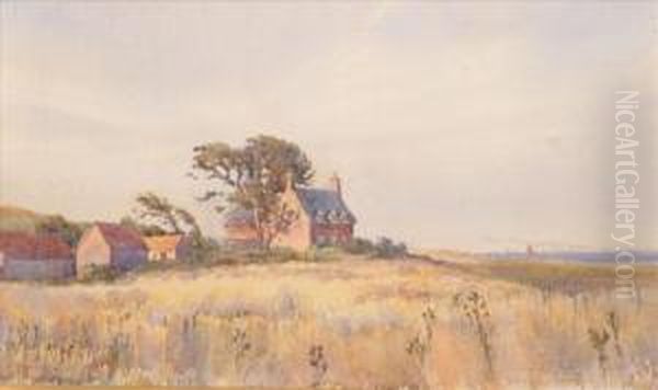 Near Shoreham Oil Painting by James Aumonier