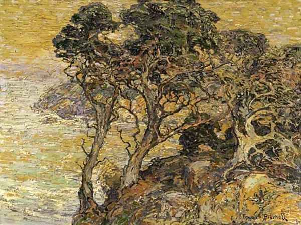 Point Lobos, Monterey Coast Oil Painting by Franz Bischoff