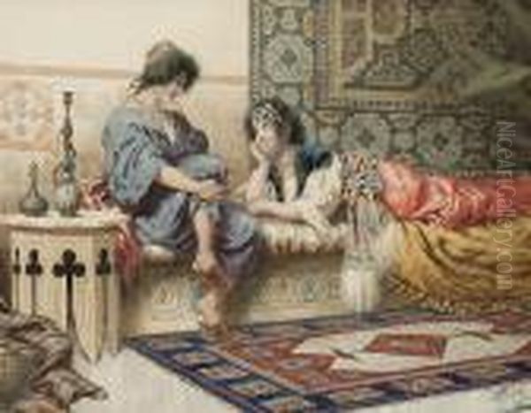 In The Harem Oil Painting by Giuseppe Aureli