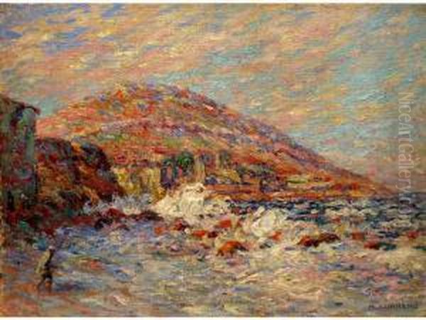 :le Cap Canaille, Cassis Oil Painting by Henri Aurrens