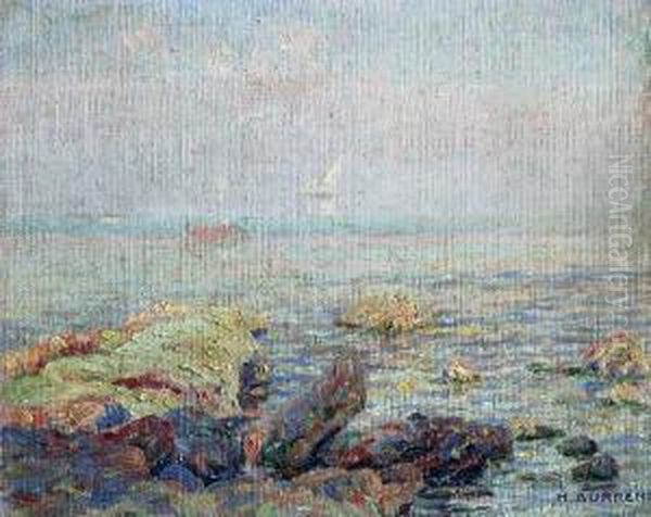 Kustenlandschaft Oil Painting by Henri Aurrens