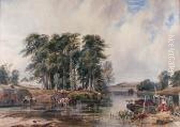 The Ford Oil Painting by Samuel Austin