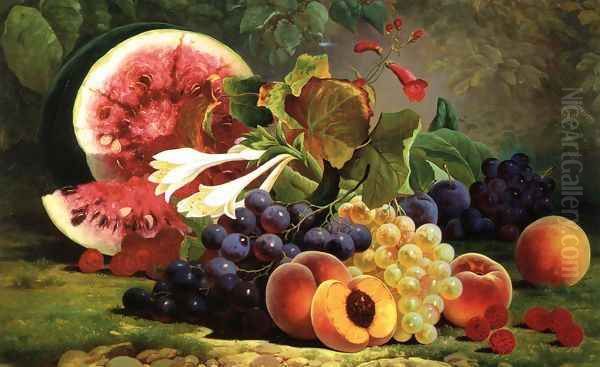 The Bounties of Nature Oil Painting by William Mason Brown