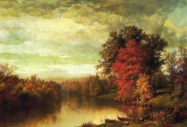 Color of the Fall Oil Painting by William Mason Brown