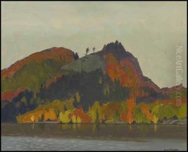 Hills, Penn Lake Oil Painting by Jacques Andre Joseph Aved