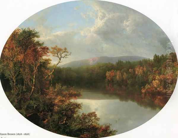 Autumn Reflections I Oil Painting by William Mason Brown