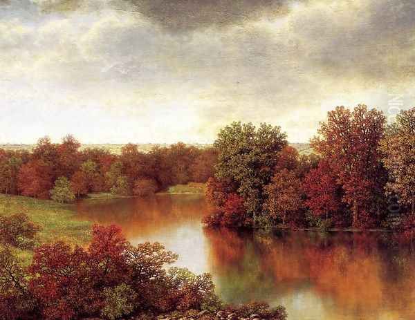 Bend in the River Oil Painting by William Mason Brown