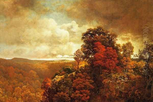 Autumnal Landscape I Oil Painting by William Mason Brown