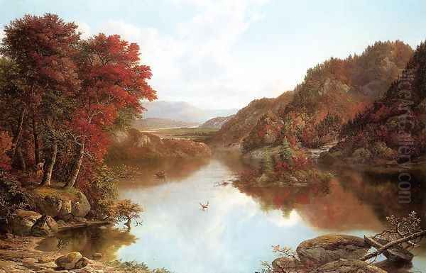 Autumn Landscape Oil Painting by William Mason Brown