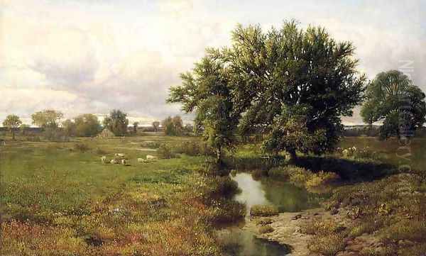 Summer Pastures Oil Painting by William Mason Brown