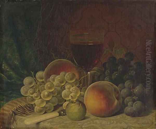 Fruit Oil Painting by William Mason Brown