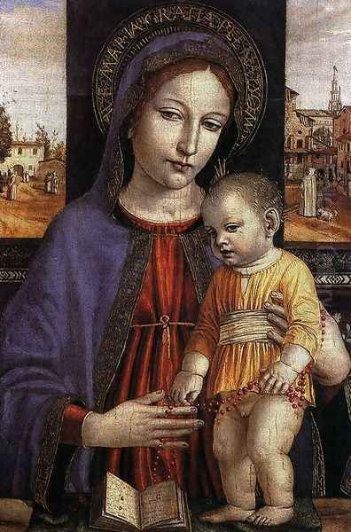 Virgin and Child Oil Painting by Ambrogio Borgognone