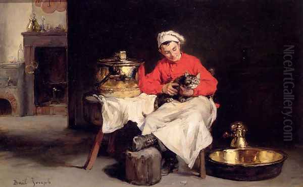 Le Cuisiner Oil Painting by Claude Joseph Bail