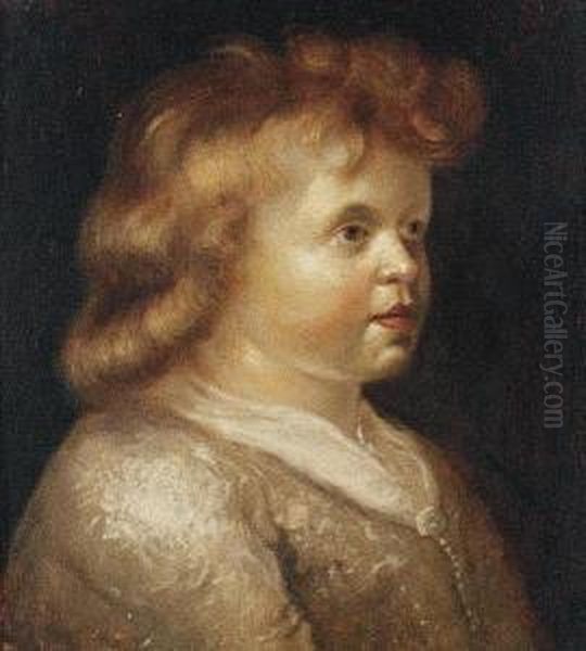 Portrait Of A Child Oil Painting by Jacob Adriaensz Backer