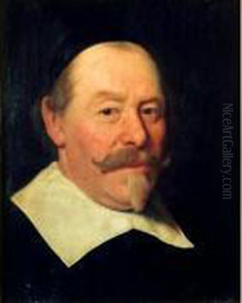 Portrait De Gentilhomme En Buste Oil Painting by Jacob Adriaensz Backer