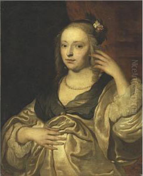 Portrait Of A Lady Oil Painting by Jacob Adriaensz Backer