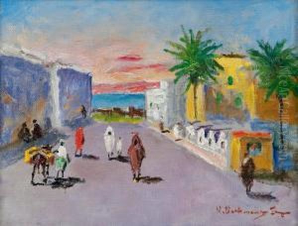 Motif From Tanger Oil Painting by Hugo Elias Backmansson