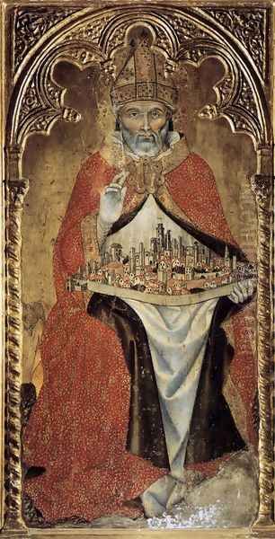 San Gimignano c. 1391 Oil Painting by Taddeo Di Bartolo