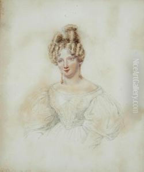 Portrait Of A Lady Oil Painting by Henry Bacon