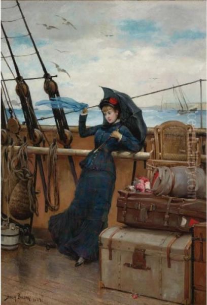 The Departure Oil Painting by Henry Bacon