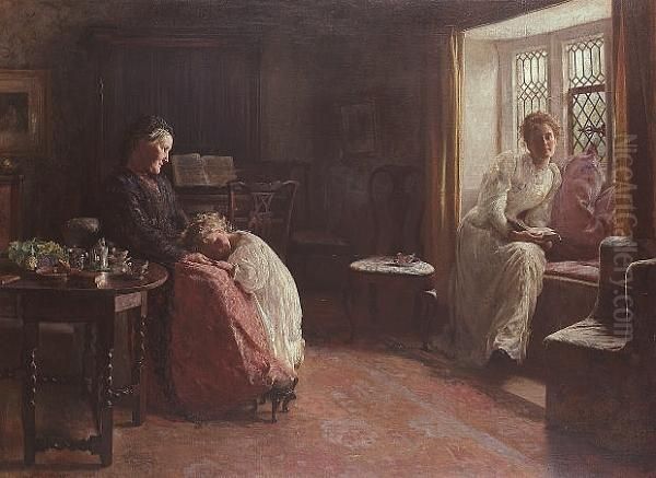 The Interval Oil Painting by John Henry Frederick Bacon