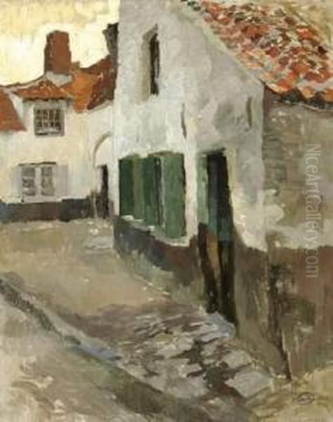 Quartier Populaire A Gand Oil Painting by Albert Baertsoen