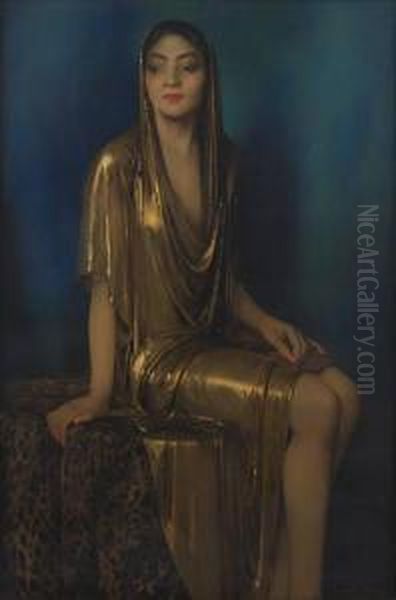 Sphinx Oil Painting by Firmin Baes