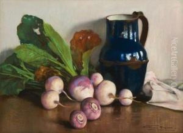 Les Navets Oil Painting by Firmin Baes